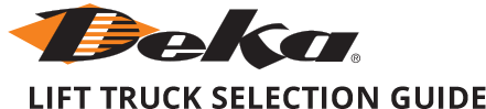 Deka Lift Truck Selection Guide Logo